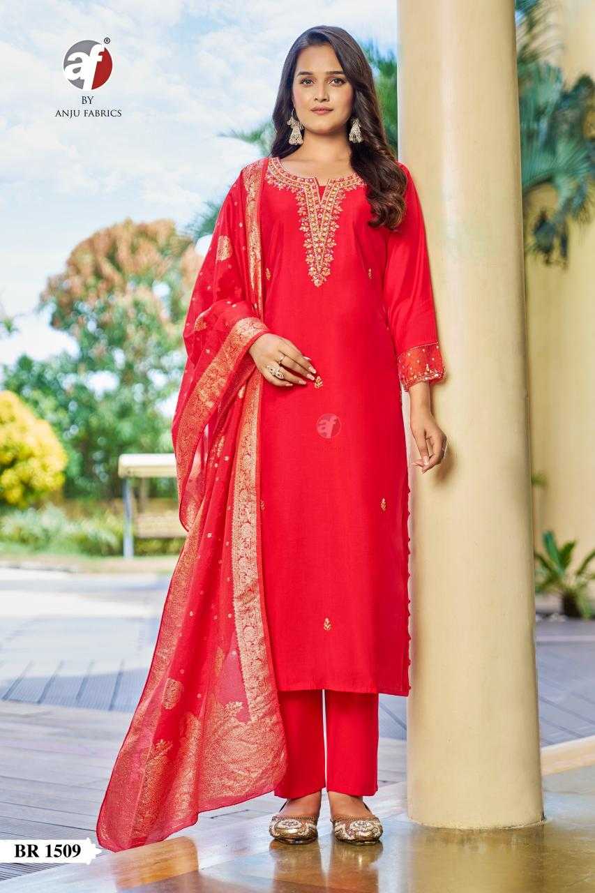 Ynf Silk KESH530 ANUJ 1510 Kurti Wholesale Festive Kurtis Party Wear Kurtis Red Kurtis Manufacturer- Kapda Export