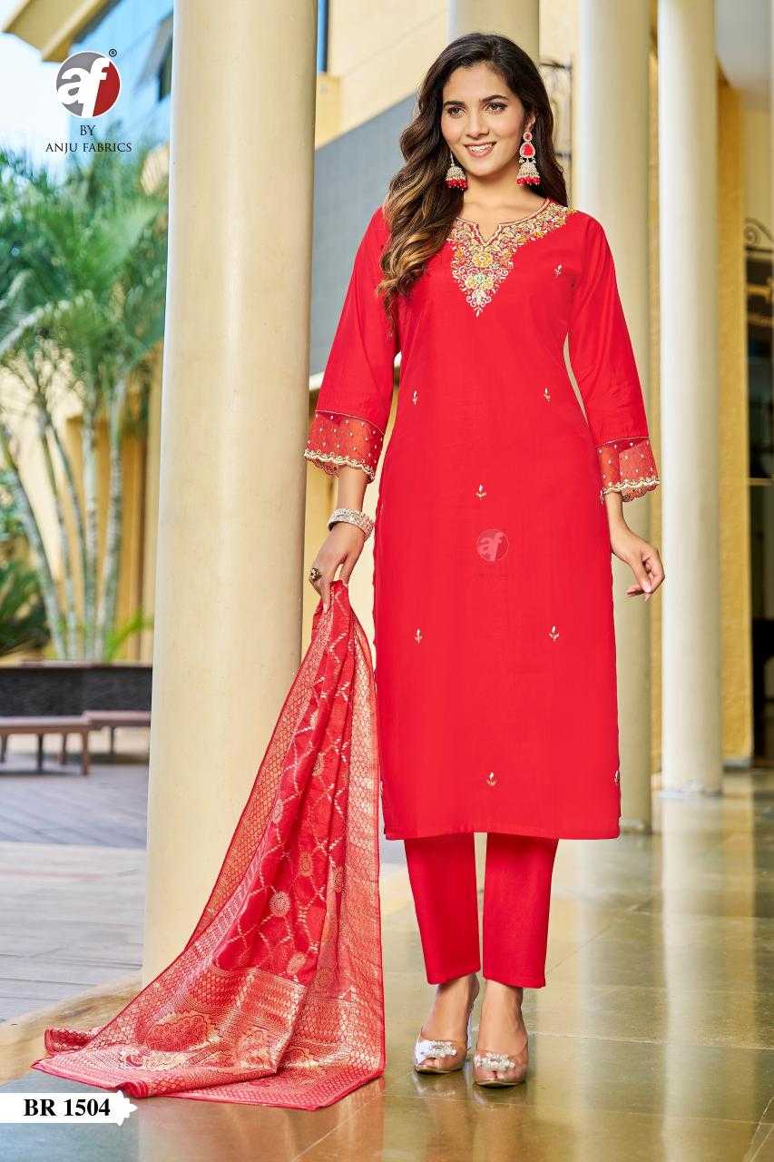 Ynf Silk KESH530 ANUJ 1510 Kurti Wholesale Festive Kurtis Party Wear Kurtis Red Kurtis Manufacturer- Kapda Export