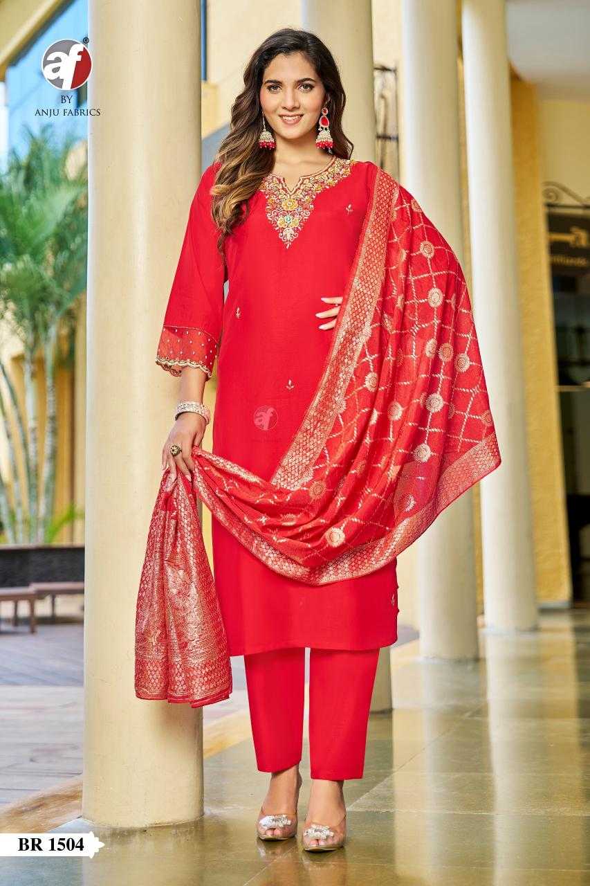Ynf Silk KESH530 ANUJ 1510 Kurti Wholesale Festive Kurtis Party Wear Kurtis Red Kurtis Manufacturer- Kapda Export