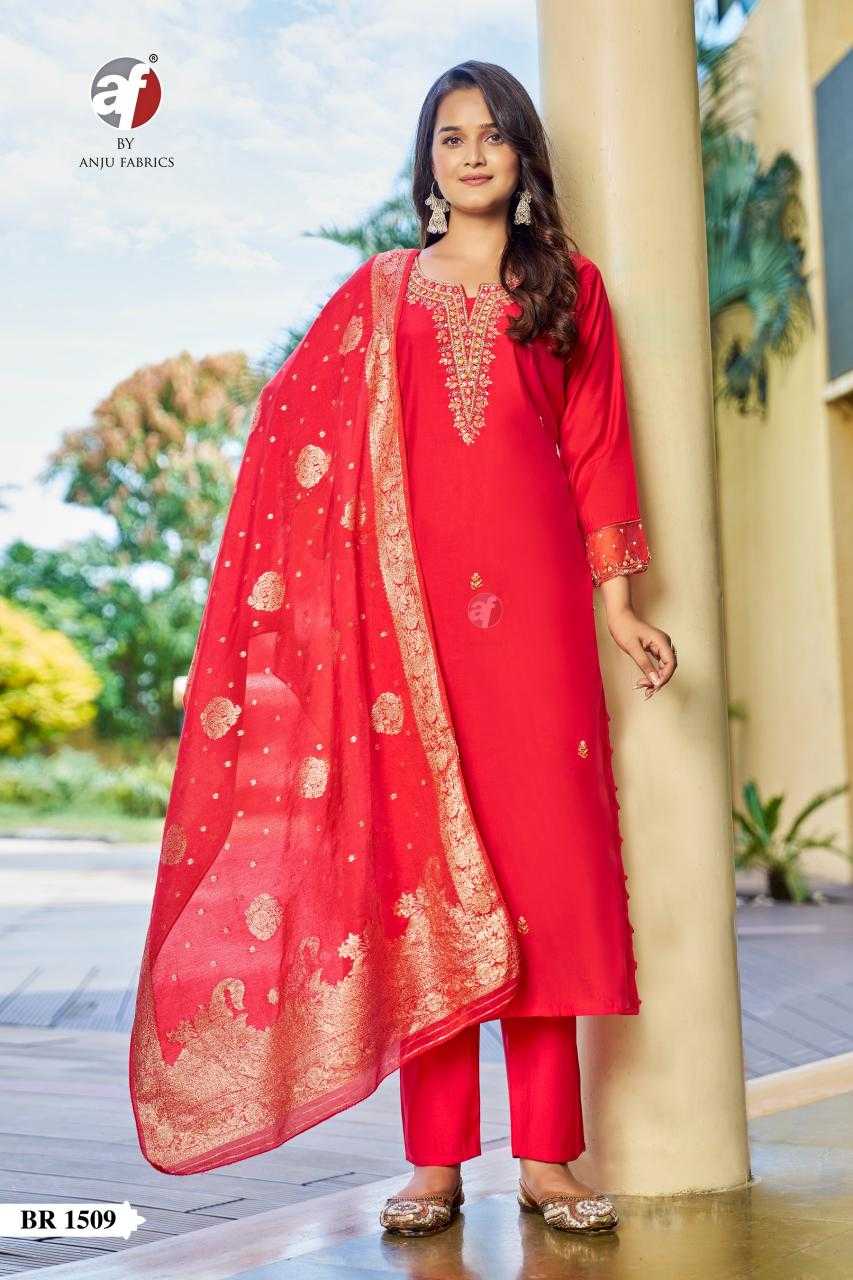 Ynf Silk KESH530 ANUJ 1510 Kurti Wholesale Festive Kurtis Party Wear Kurtis Red Kurtis Manufacturer- Kapda Export