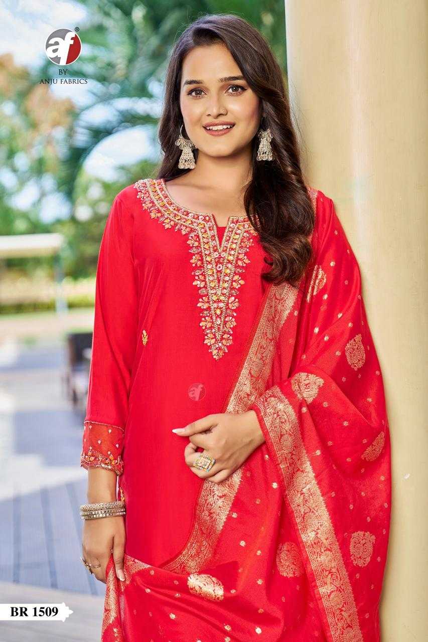 Ynf Silk KESH530 ANUJ 1510 Kurti Wholesale Festive Kurtis Party Wear Kurtis Red Kurtis Manufacturer- Kapda Export