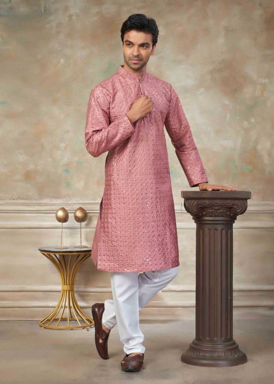 Ynf Silk KESH650 Venmer Vol 139 Mens Wear Wholesale Mens Kurta Pyjama Silk Kurta Men Wedding kurta Manufacturer- Kapda Export