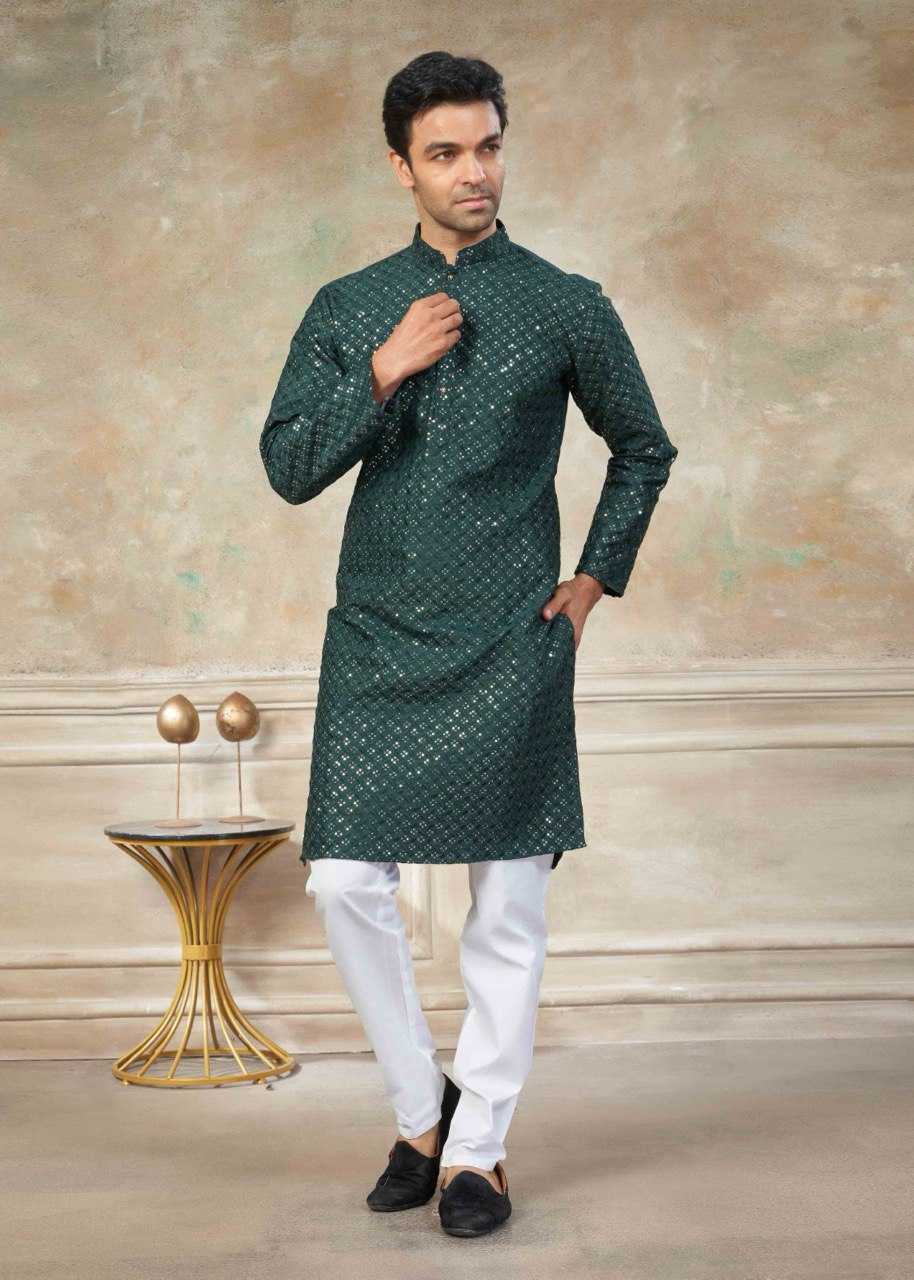 Ynf Silk KESH650 Venmer Vol 139 Mens Wear Wholesale Mens Kurta Pyjama Silk Kurta Men Wedding kurta Manufacturer- Kapda Export