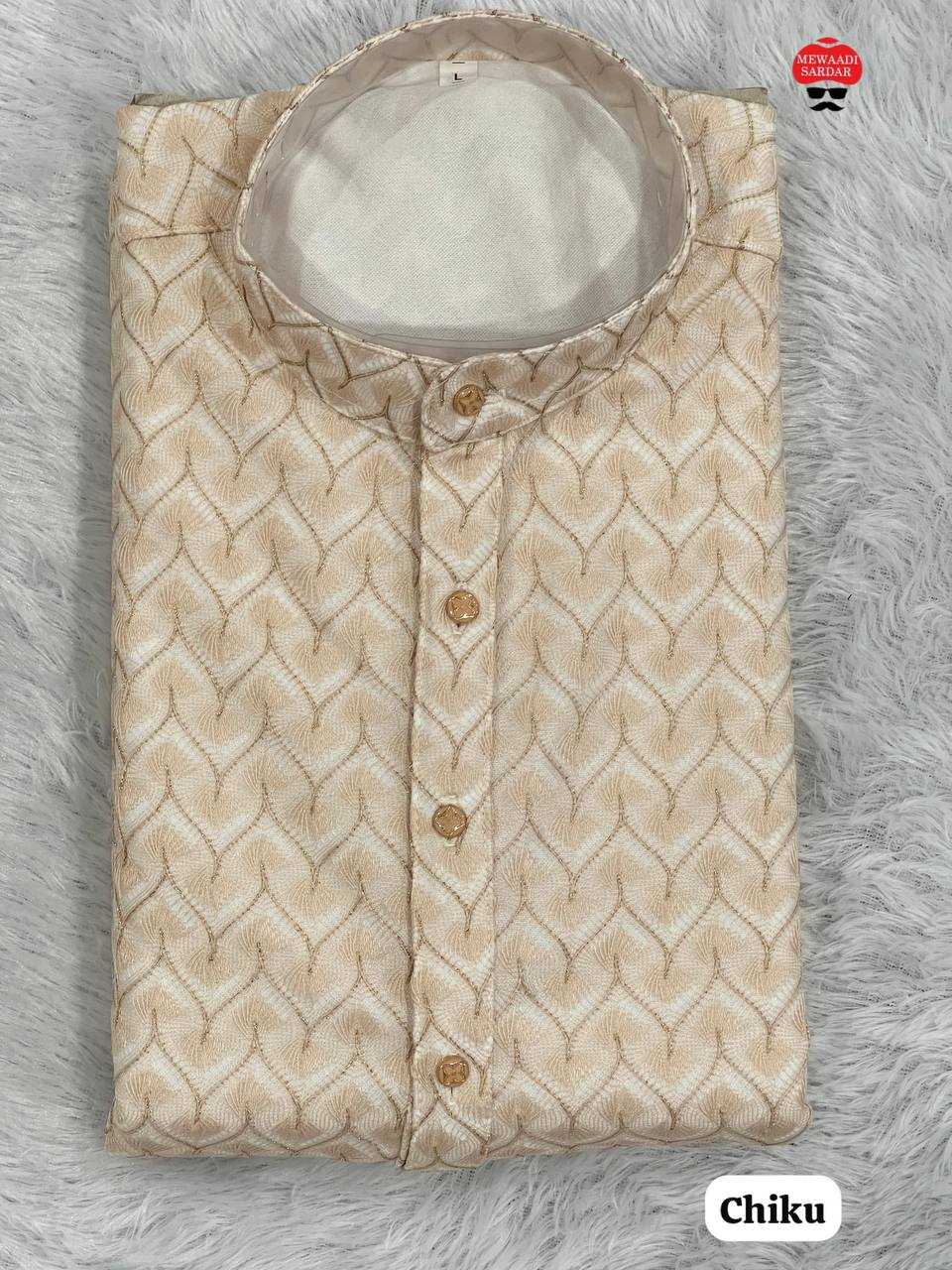 Ynf Silk RIN125 Dhurandhar Mens Wear Festive Collections Wholesale Mens Kurta Pyjama Casual Wear Silk Kurta Manufacturer- Kapda Export