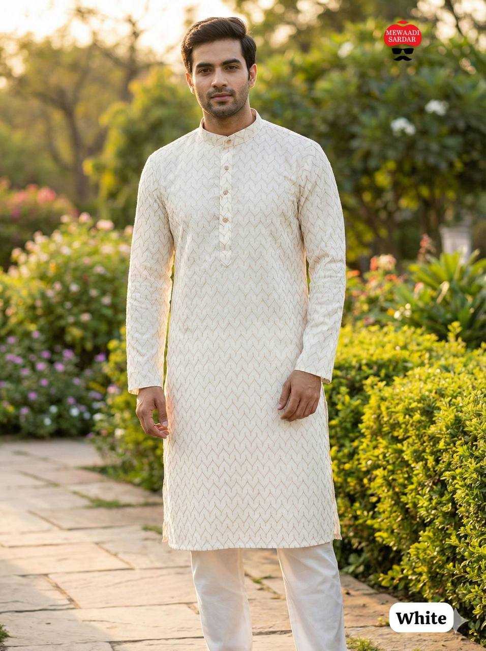 Ynf Silk RIN125 Dhurandhar Mens Wear Festive Collections Wholesale Mens Kurta Pyjama Casual Wear Silk Kurta Manufacturer- Kapda Export