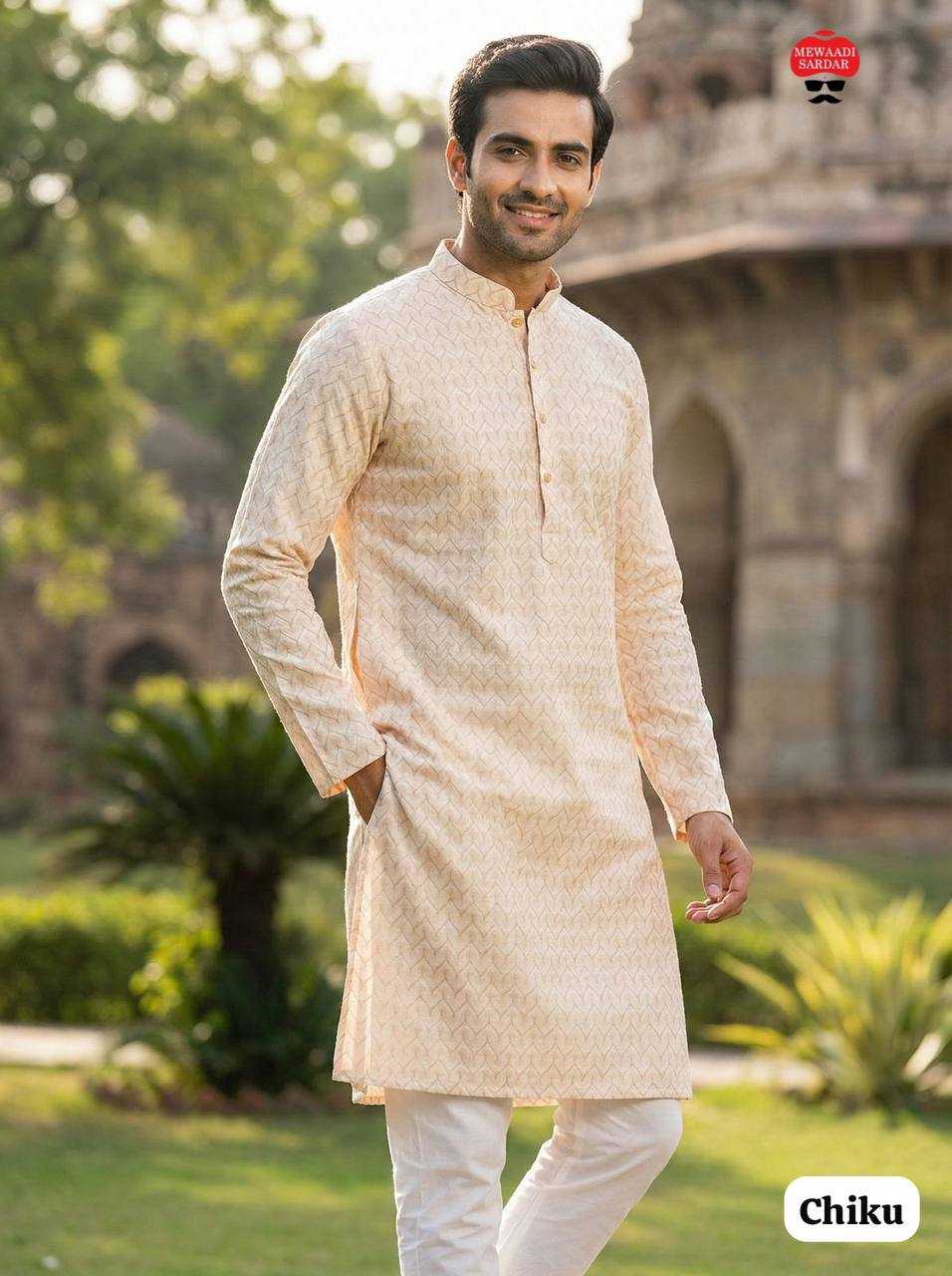 Ynf Silk RIN125 Dhurandhar Mens Wear Festive Collections Wholesale Mens Kurta Pyjama Casual Wear Silk Kurta Manufacturer- Kapda Export