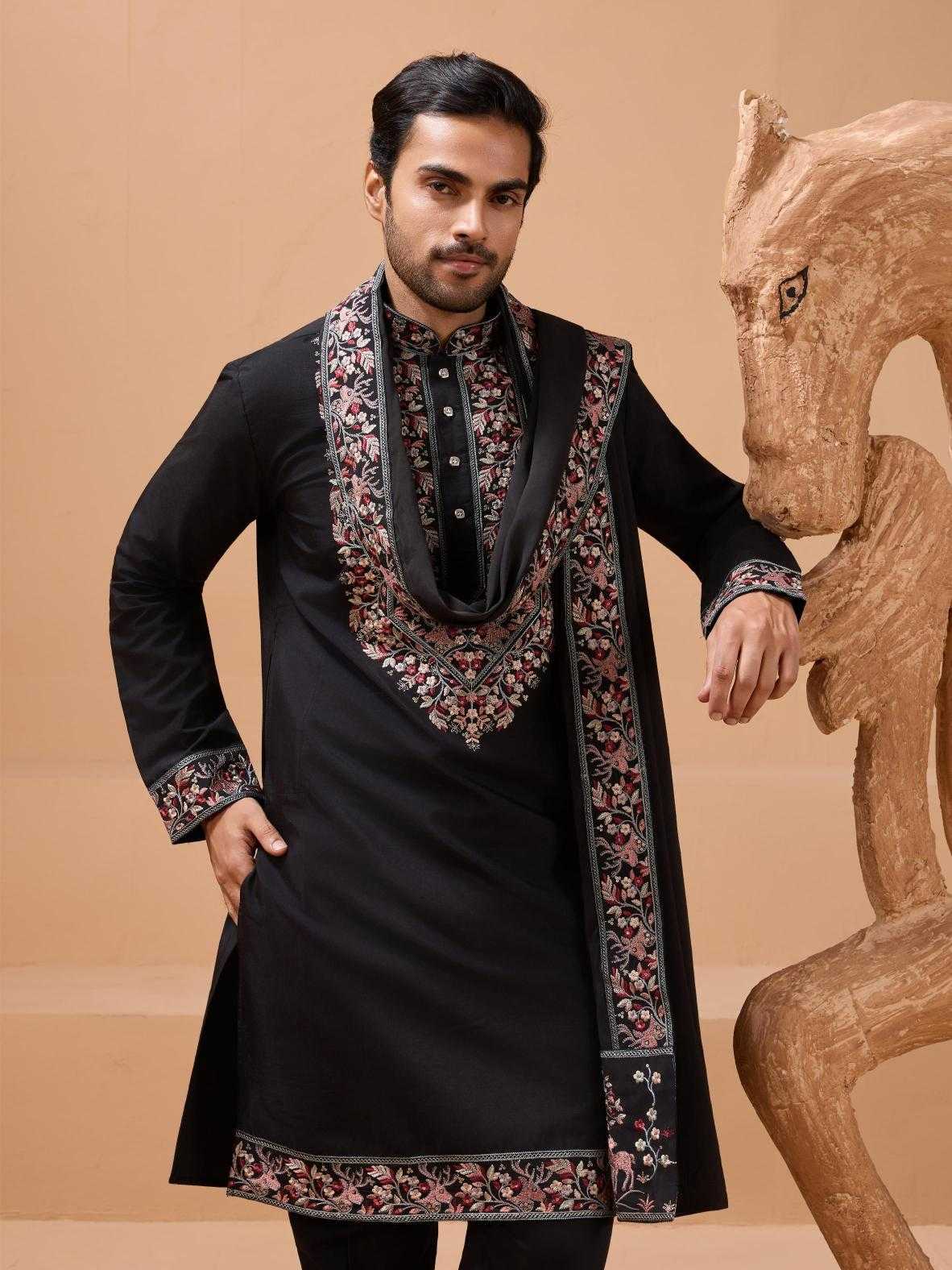 Ynf Silk RIN202 ROYAL LOOK Mens Wear Wholesale Mens Kurtas Mens Kurta Pyjama Silk Kurta Manufacturer- Kapda Export