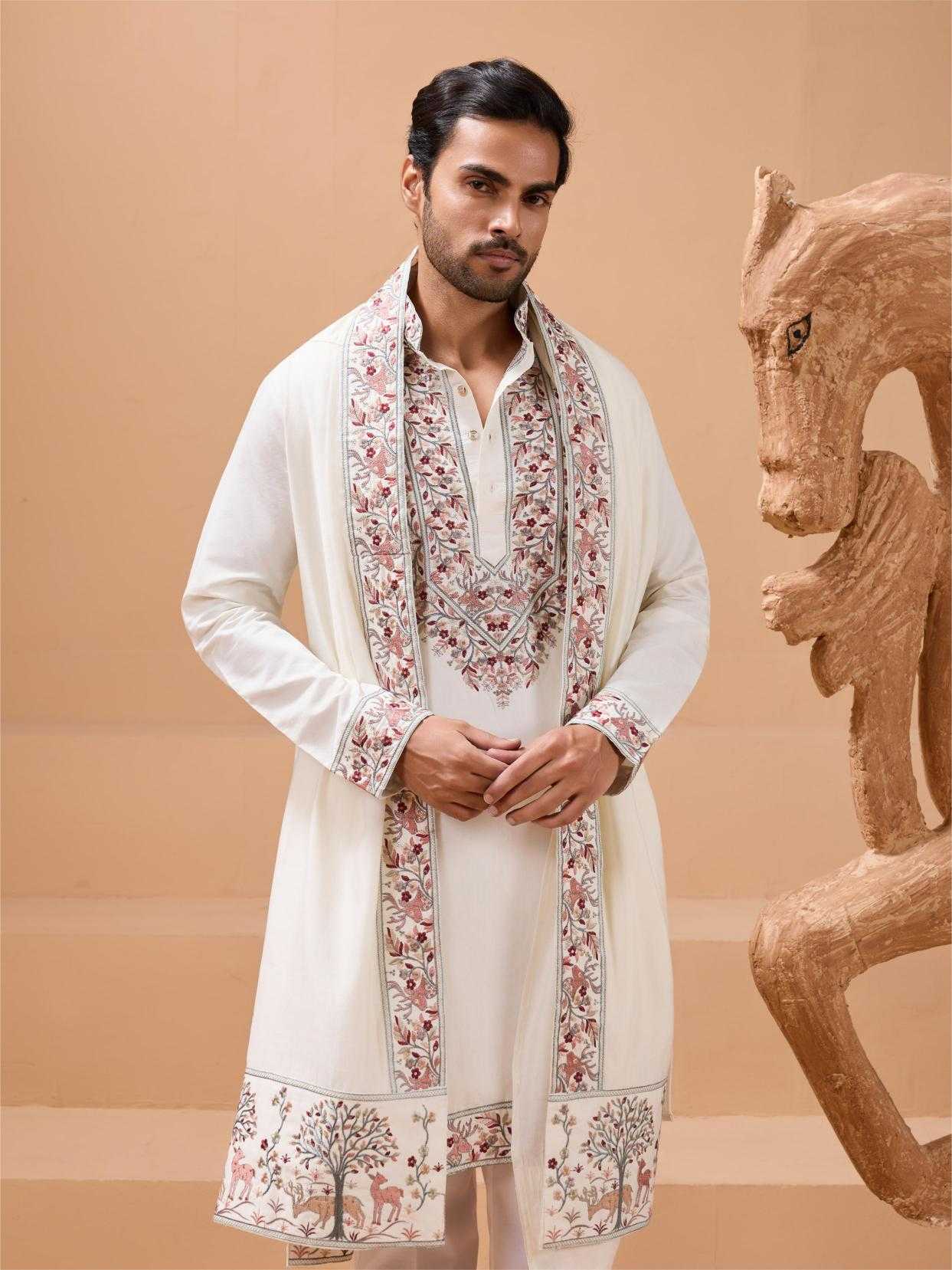 Ynf Silk RIN202 ROYAL LOOK Mens Wear Wholesale Mens Kurtas Mens Kurta Pyjama Silk Kurta Manufacturer- Kapda Export