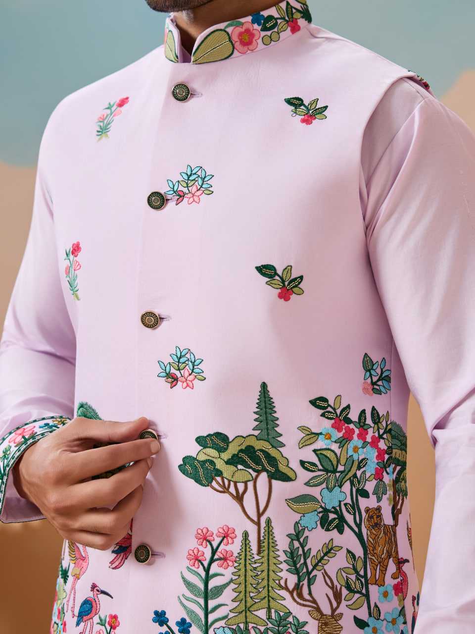 Ynf Silk RIN202 SHUBHVASTRA VANTARA 61591 Mens Wear Festive Collections Wholesale Mens Kurta Pyjama Silk Kurta Men Wedding kurta Manufacturer- Kapda Export