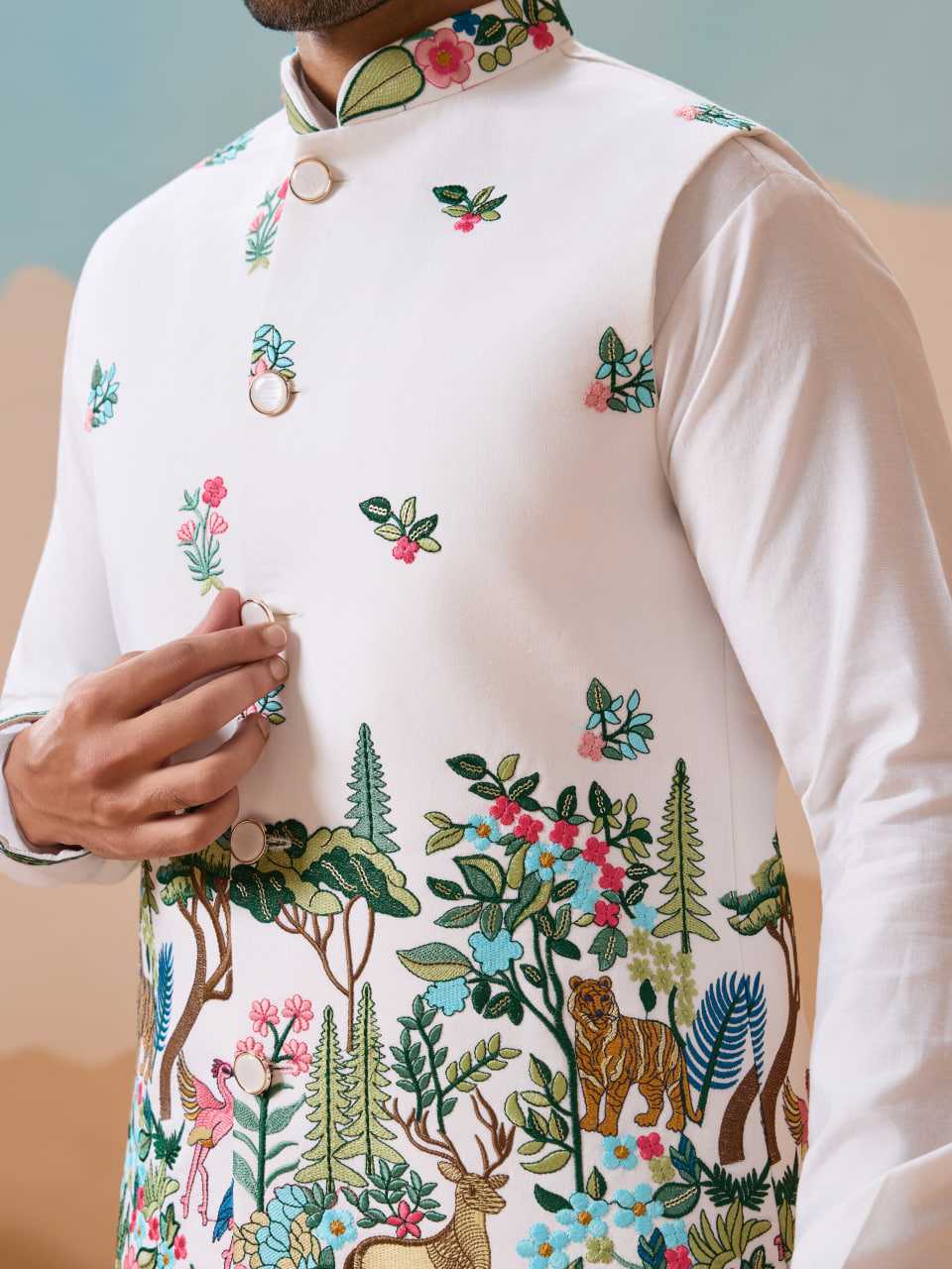 Ynf Silk RIN202 SHUBHVASTRA VANTARA 61591 Mens Wear Festive Collections Wholesale Mens Kurta Pyjama Silk Kurta Men Wedding kurta Manufacturer- Kapda Export