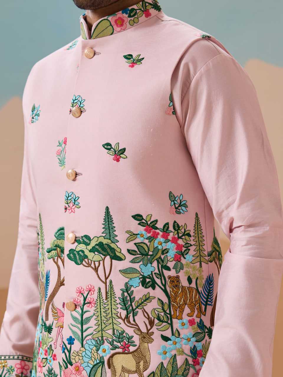 Ynf Silk RIN202 SHUBHVASTRA VANTARA 61591 Mens Wear Festive Collections Wholesale Mens Kurta Pyjama Silk Kurta Men Wedding kurta Manufacturer- Kapda Export