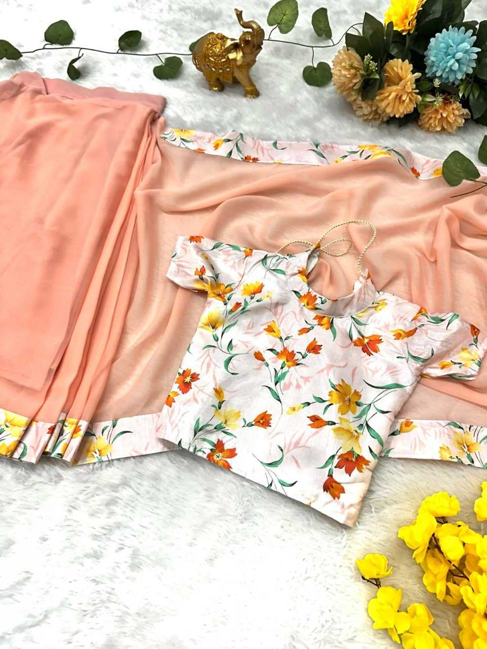 Ynf Soft Dola KESH505 009 Kids Wear Wholesale Kids Saree Dress Kids Ethnic Wear Kids Festive Wear Manufacturer- Kapda Export