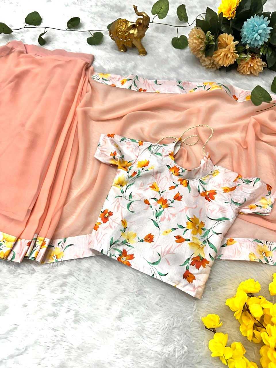 Ynf Soft Dola KESH505 009 Kids Wear Wholesale Kids Saree Dress Kids Ethnic Wear Kids Festive Wear Manufacturer- Kapda Export