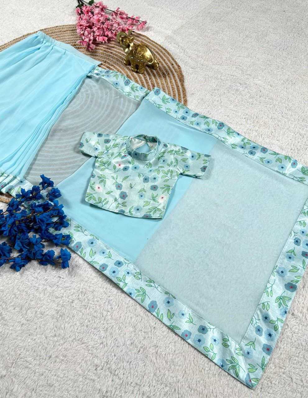 Ynf Soft Dola KESH505 ADITI Kids Wear Wholesale Kids Saree Dress Kids Festive Wear Kids Party Wear Ethnic Manufacturer- Kapda Export