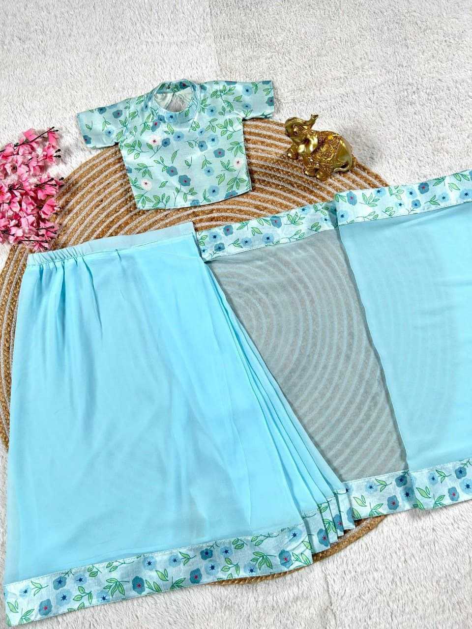 Ynf Soft Dola KESH505 ADITI Kids Wear Wholesale Kids Saree Dress Kids Festive Wear Kids Party Wear Ethnic Manufacturer- Kapda Export