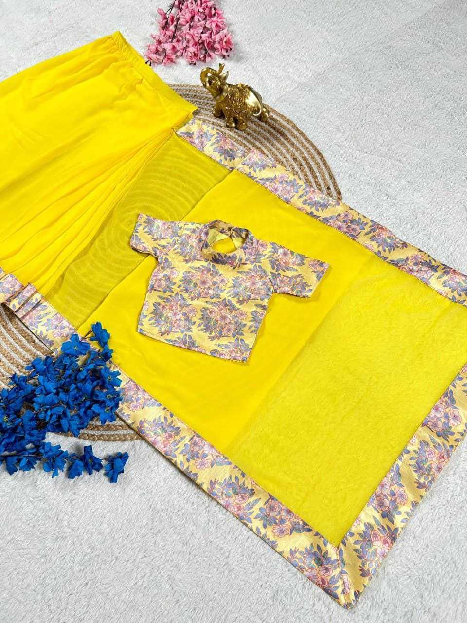 Ynf Soft Dola KESH505 ADITI Kids Wear Wholesale Kids Saree Dress Kids Festive Wear Kids Party Wear Ethnic Manufacturer- Kapda Export