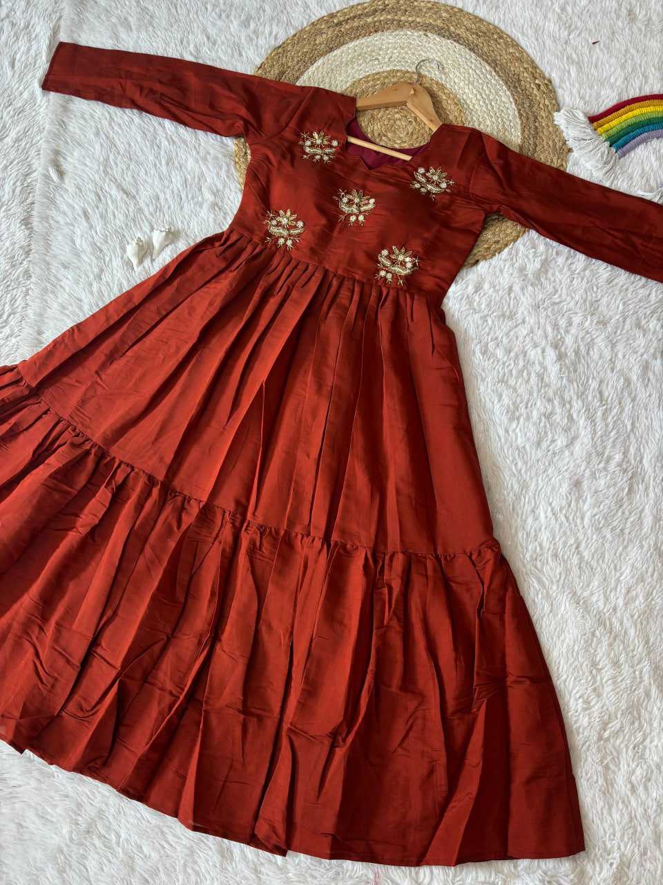 Ynf Soft Silk KESH485 109 Gowns Festive Collections Wholesale Party Gowns Silk Gowns Simple Gowns Manufacturer- Kapda Export