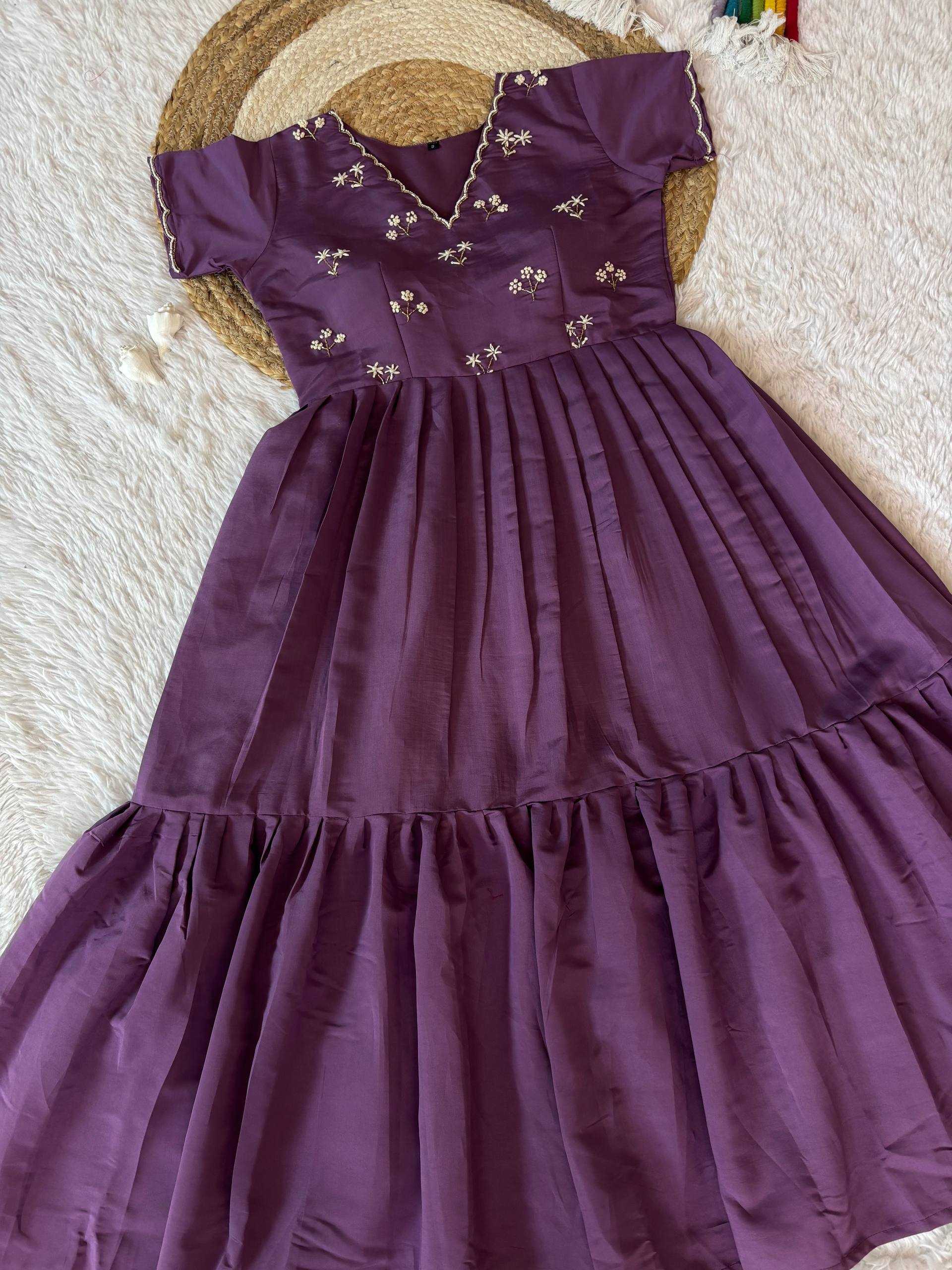 Ynf Soft Silk KESH485 110 Gowns Festive Collections Wholesale Silk Gowns Fit And Flare Gowns Simple Gowns Manufacturer- Kapda Export