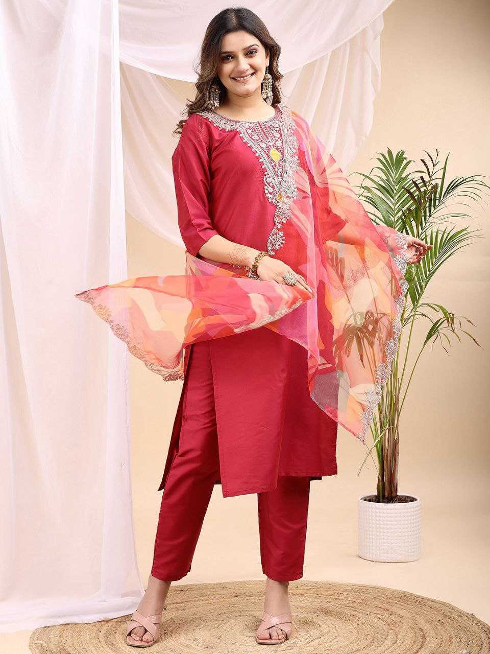 Ynf Soft Tapeta Silk KESH550 299 Suits & Dresses Festive Collections Wholesale Party Wear Dresses Embroidered Dresses Silk Dresses Manufacturer- Kapda Export