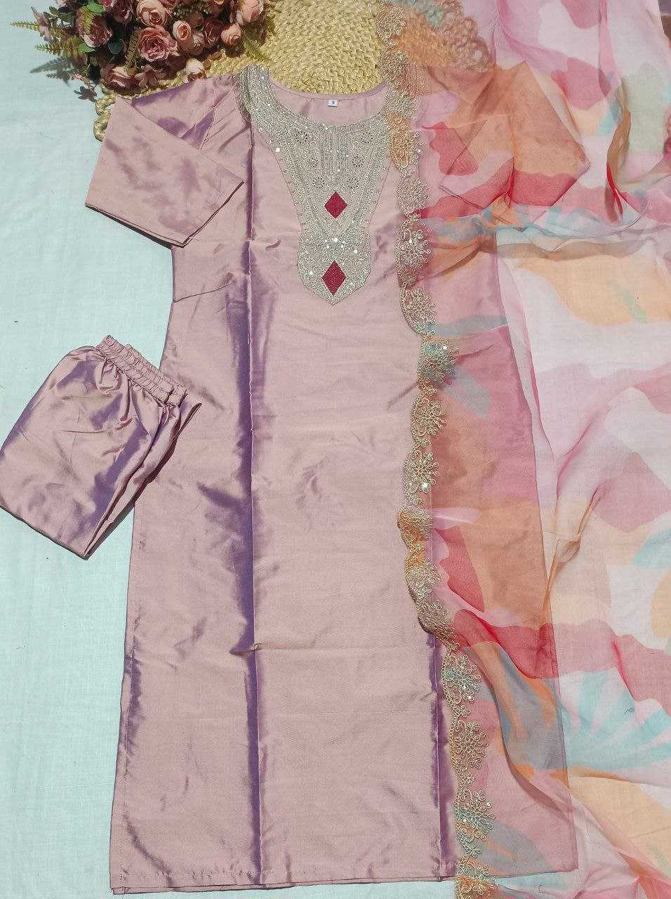 Ynf Soft Tapeta Silk KESH550 299 Suits & Dresses Festive Collections Wholesale Party Wear Dresses Embroidered Dresses Silk Dresses Manufacturer- Kapda Export