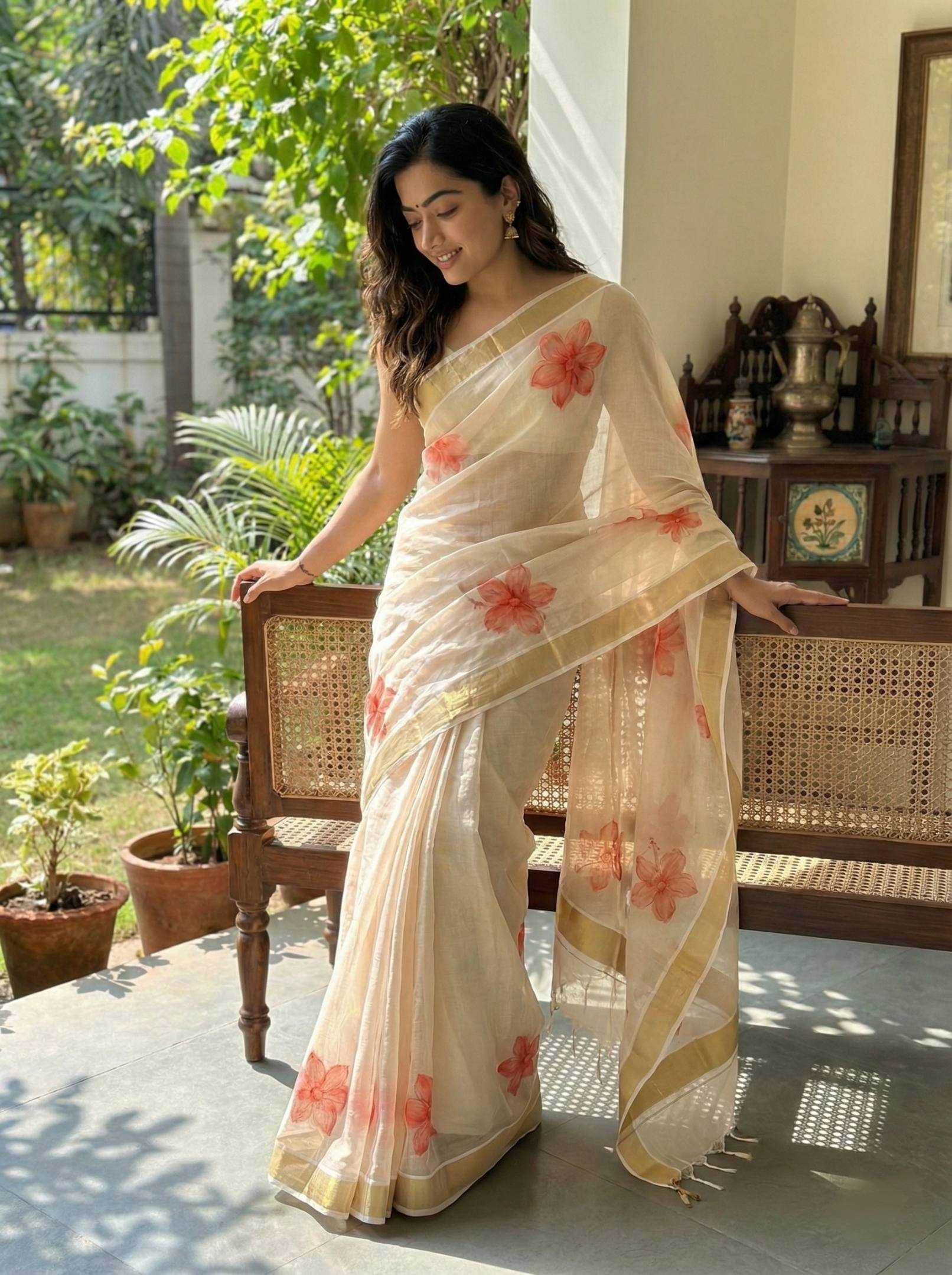 Ynf Soft Tissue KESH485 53 Sarees Bollywood Collections Festive Collections Wholesale Tissue Silk Saree Rashmika Mandanna Collections Sarees With Blouse Manufacturer- Kapda Export
