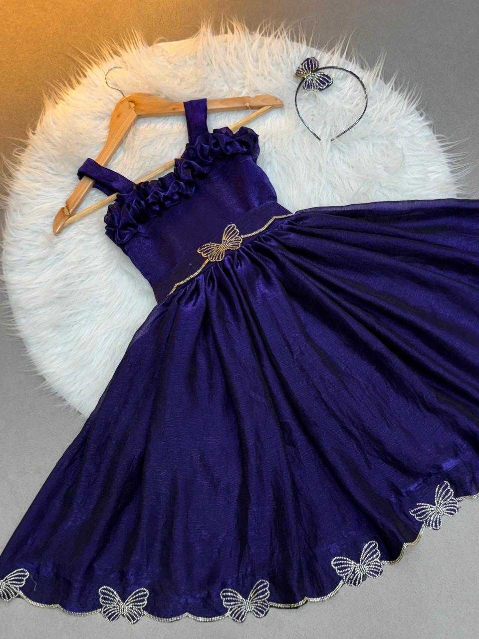 Ynf Space Silk KESH503 8119 Kids Wear Wholesale Kids Frocks Kids Designer Frock Kids Party Wear Ethnic Manufacturer- Kapda Export