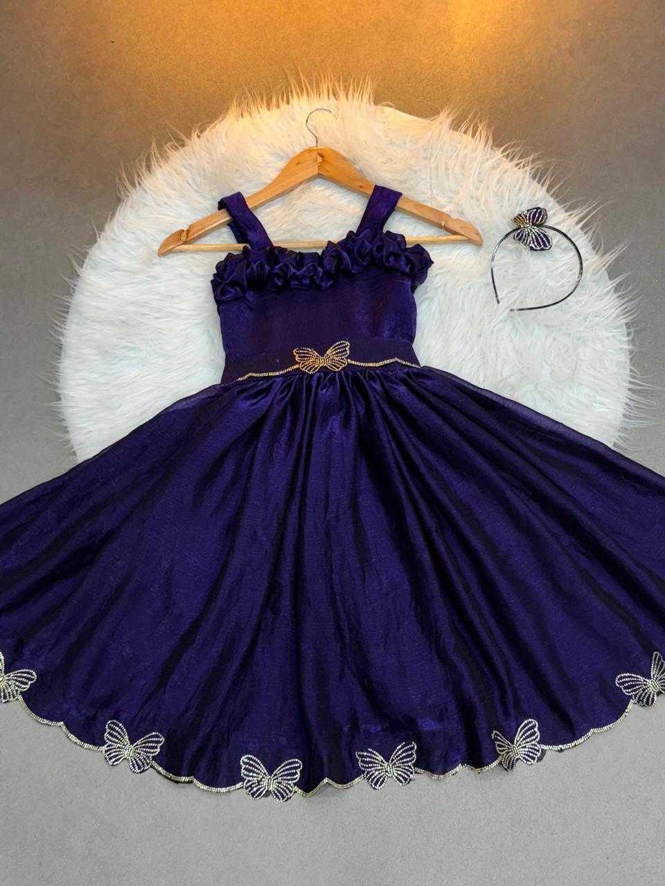 Ynf Space Silk KESH503 8119 Kids Wear Wholesale Kids Frocks Kids Designer Frock Kids Party Wear Ethnic Manufacturer- Kapda Export