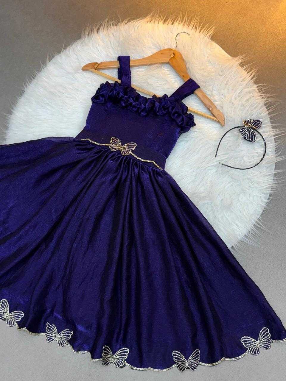 Ynf Space Silk KESH503 8119 Kids Wear Wholesale Kids Frocks Kids Designer Frock Kids Party Wear Ethnic Manufacturer- Kapda Export