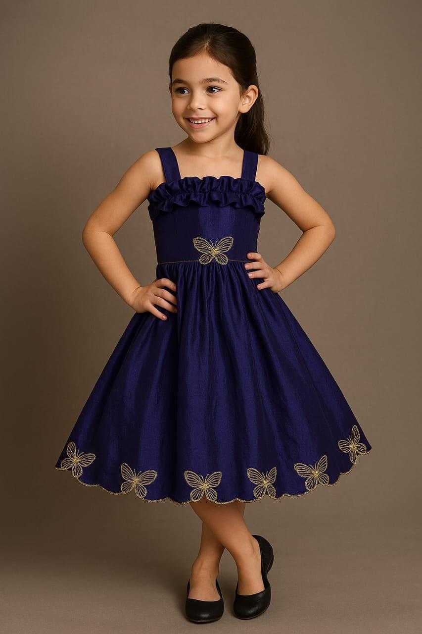 Ynf Space Silk KESH503 8119 Kids Wear Wholesale Kids Frocks Kids Designer Frock Kids Party Wear Ethnic Manufacturer- Kapda Export