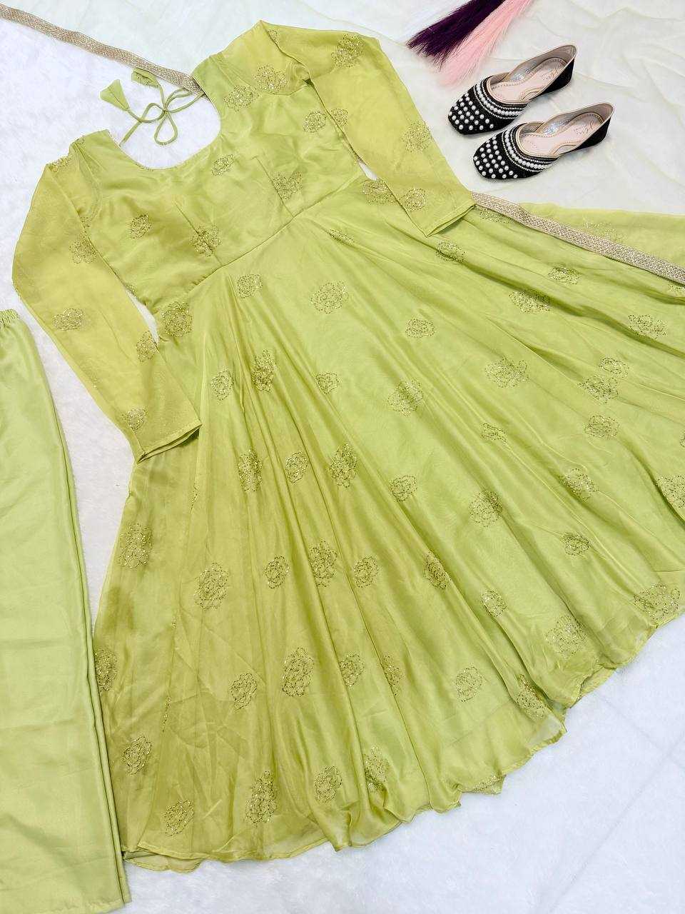 Ynf Tabby Silk Organza KESH528 2027 Suits & Dresses Festive Collections Wholesale Embroidery Suits Anarkali Suits Gown Dresses Manufacturer- Kapda Export