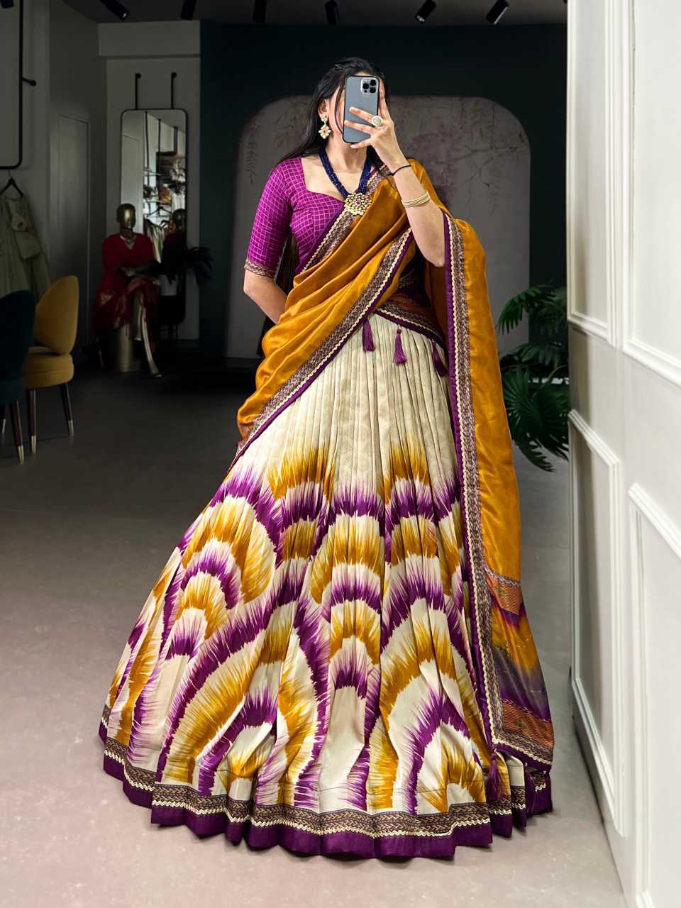 Ynf Tussar Silk KESH134 1247 Lehengas Wholesale Designer Lehenga Traditional Lehenga Chaniya Choli Manufacturer- Kapda Export