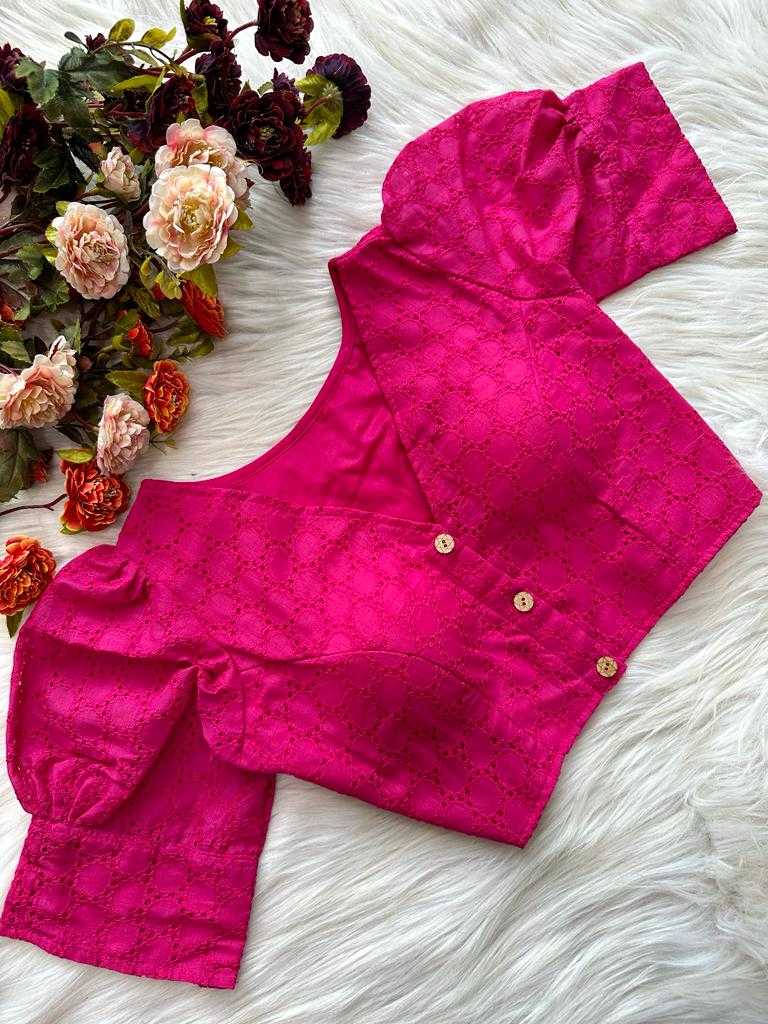 Ynf Tussar Silk KESH437 Hit - 03 Readymade Blouses Festive Collections Wholesale V-Neck Blouses Fashion Blouse Silk Blouse Manufacturer- Kapda Export