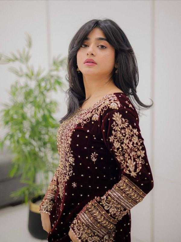 Ynf Velvet KESH492 1430 Suits & Dresses Wholesale Bridal Suits Designer Suits Long Kurti Suits Manufacturer- Kapda Export