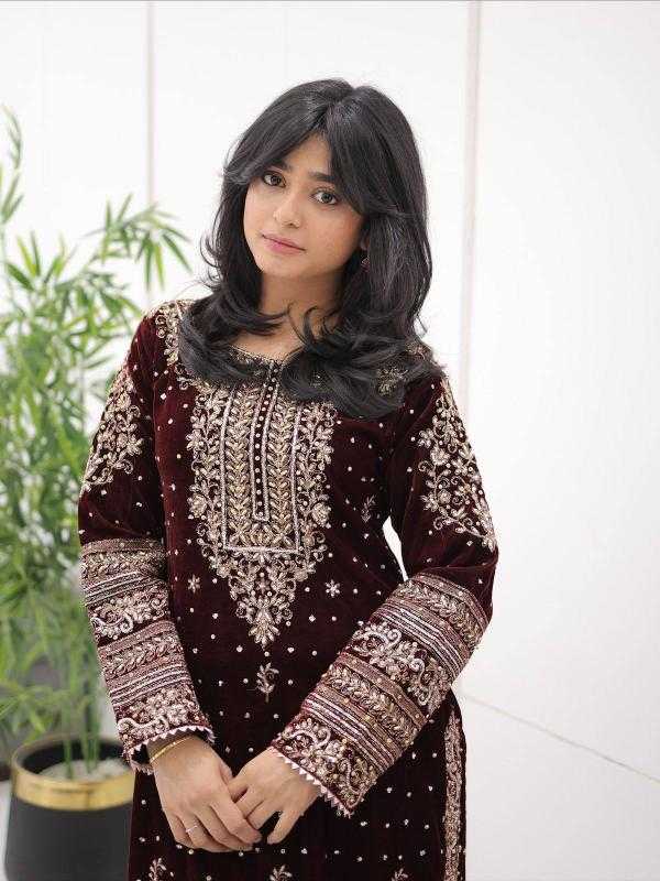 Ynf Velvet KESH492 1430 Suits & Dresses Wholesale Bridal Suits Designer Suits Long Kurti Suits Manufacturer- Kapda Export