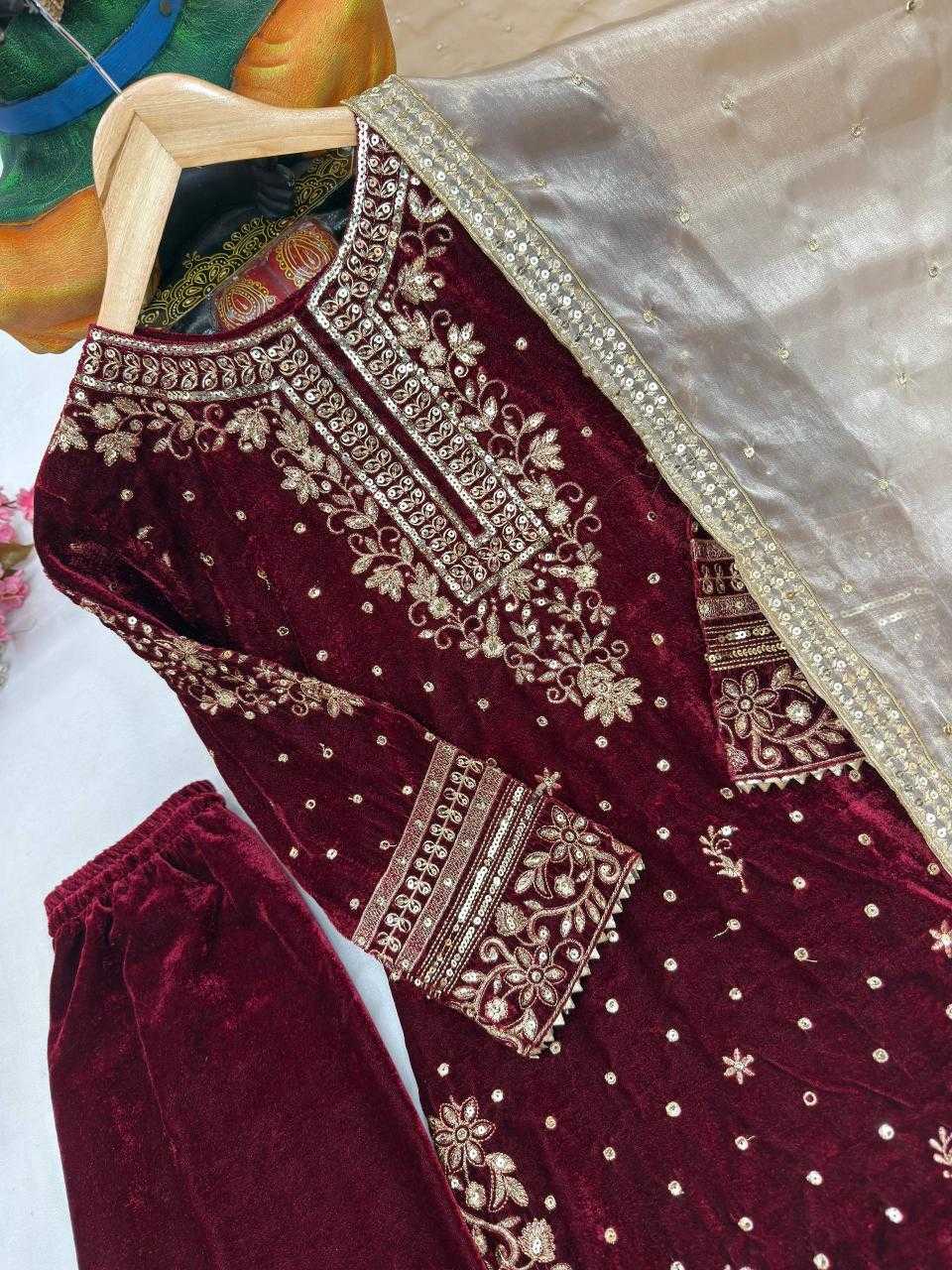 Ynf Velvet KESH492 1430 Suits & Dresses Wholesale Bridal Suits Designer Suits Long Kurti Suits Manufacturer- Kapda Export