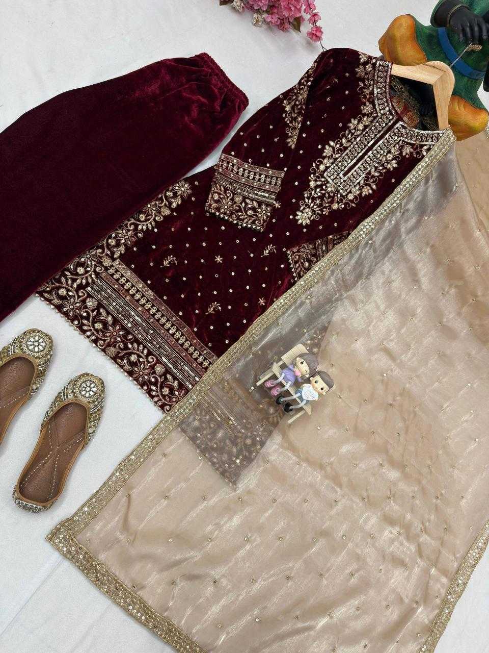 Ynf Velvet KESH492 1430 Suits & Dresses Wholesale Bridal Suits Designer Suits Long Kurti Suits Manufacturer- Kapda Export