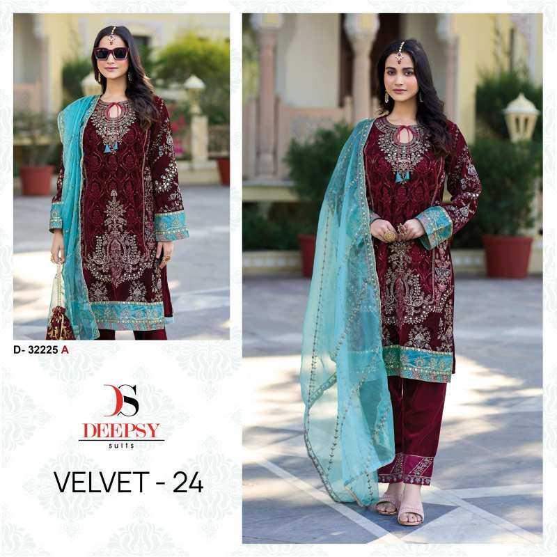 Ynf Velvet KESH530 DEEPSY 32225 Suits & Dresses Festive Collections Wholesale Velvet Suits Party wear suits Eid Collections Manufacturer- Kapda Export