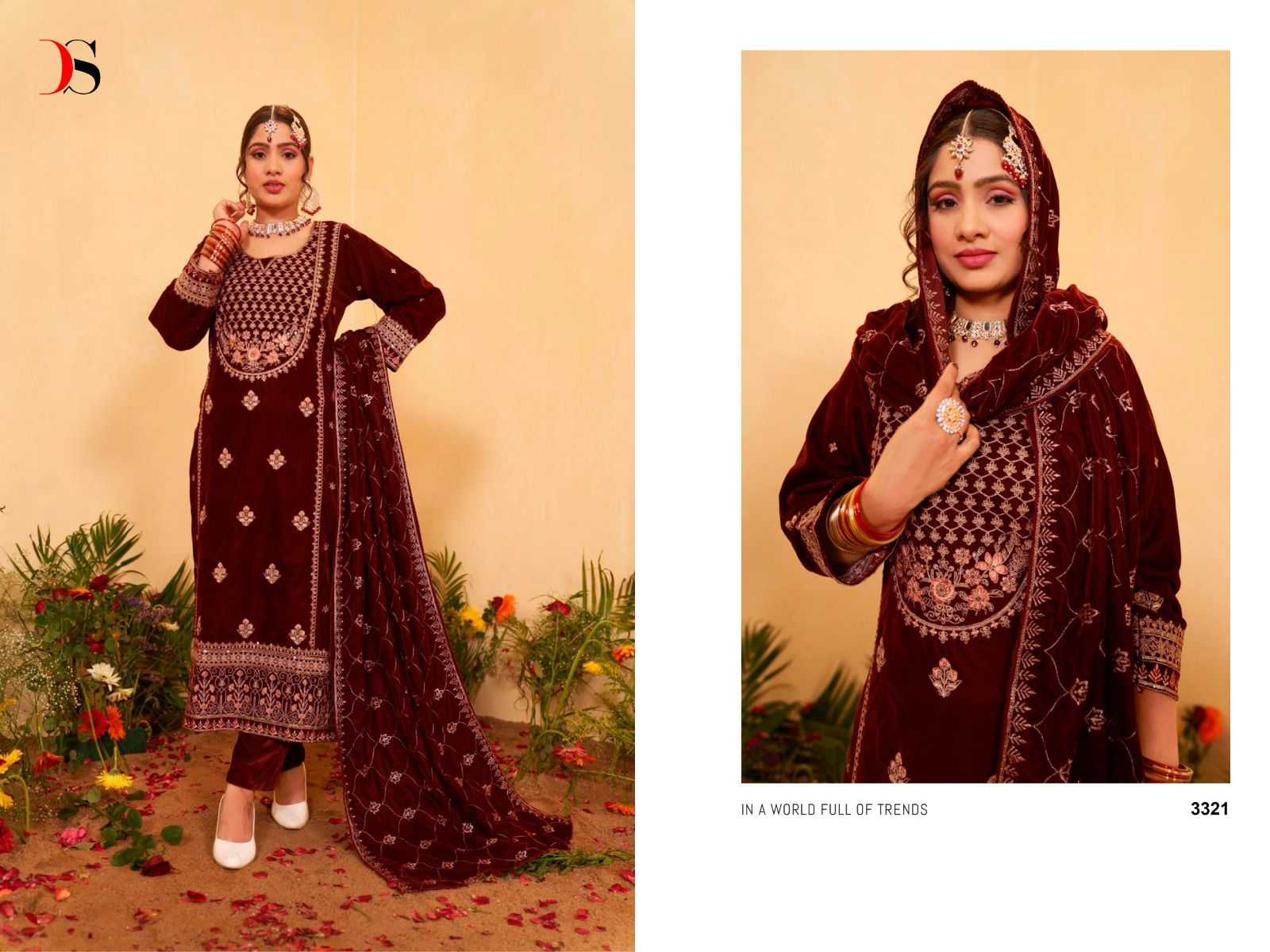 Ynf Velvet KESH530 DEEPSY 3321 Suits & Dresses Wholesale Velvet Suits Party wear suits Wedding Suits Manufacturer- Kapda Export