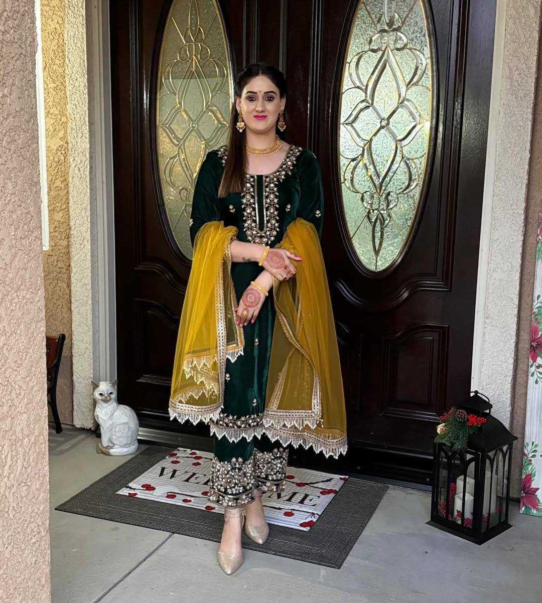 Ynf Velvet RIN141 2036 Kurti Wholesale Kurti Bottom With Dupatta Ladies Kurti Fancy Kurti Manufacturer- Kapda Export