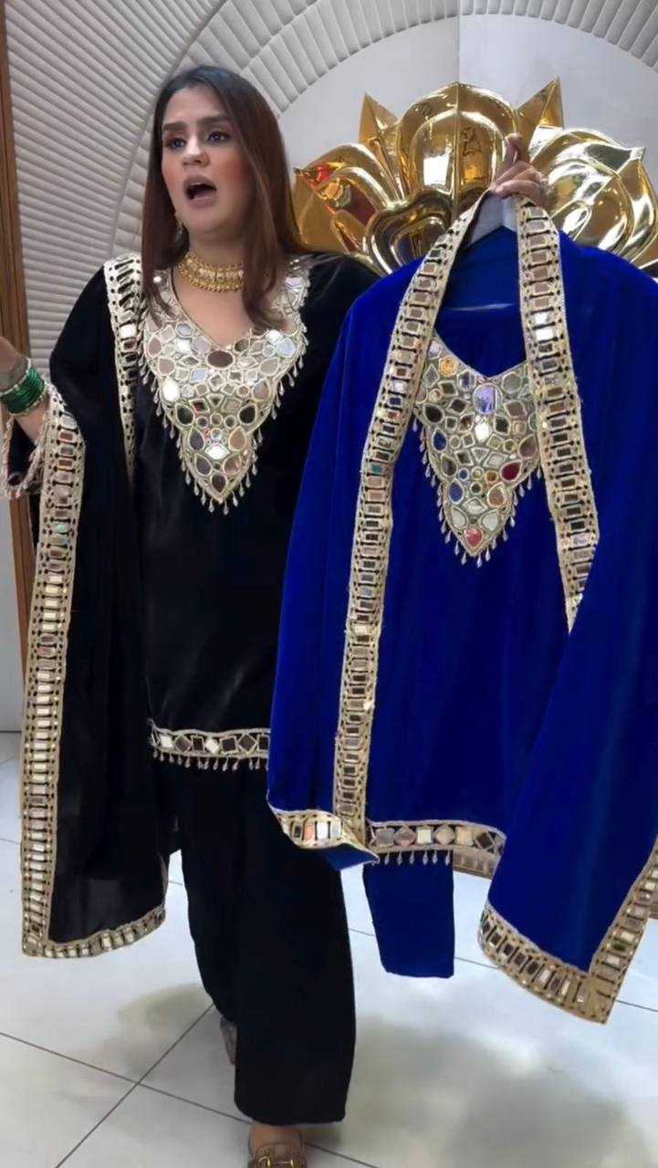 Ynf Velvet RIN141 2043 Suits & Dresses Wholesale Embroidery Suits Palazzo Suit Long Kurti Suits Manufacturer- Kapda Export