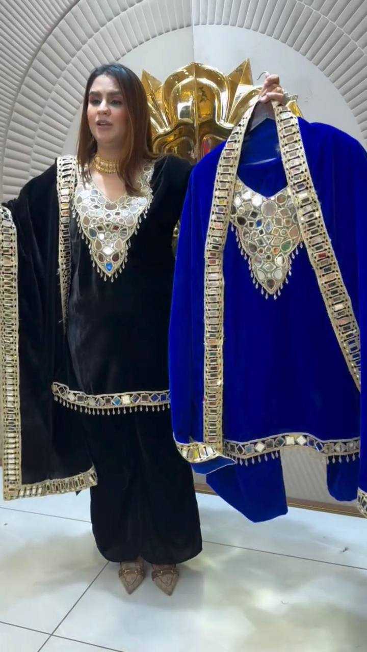 Ynf Velvet RIN141 2043 Suits & Dresses Wholesale Embroidery Suits Palazzo Suit Long Kurti Suits Manufacturer- Kapda Export