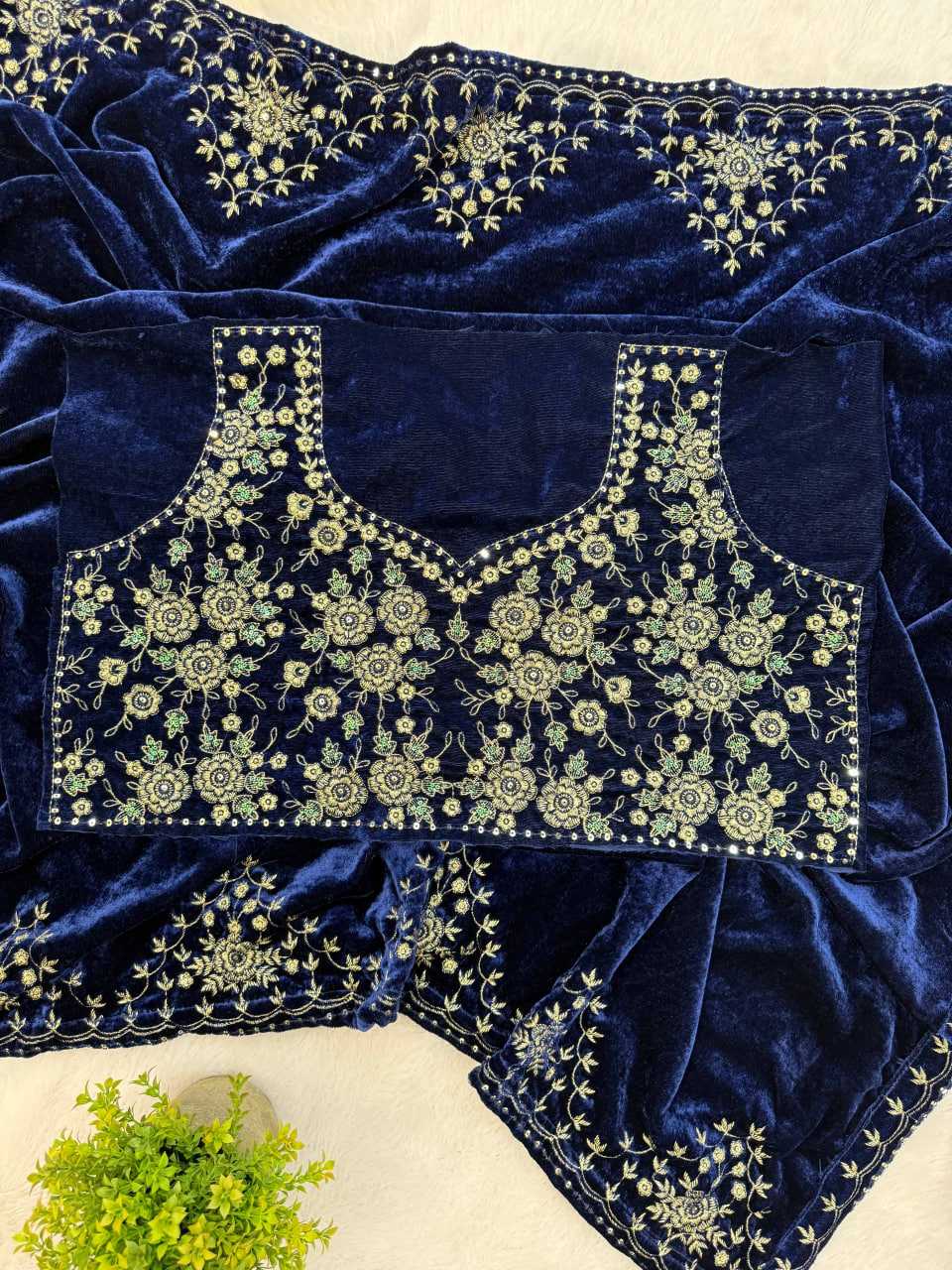 Ynf Velvet RIN215 491 Sarees Bollywood Collections Wholesale Party Wear Sarees Velvet Sarees Janhvi Kapoor Collections Manufacturer- Kapda Export