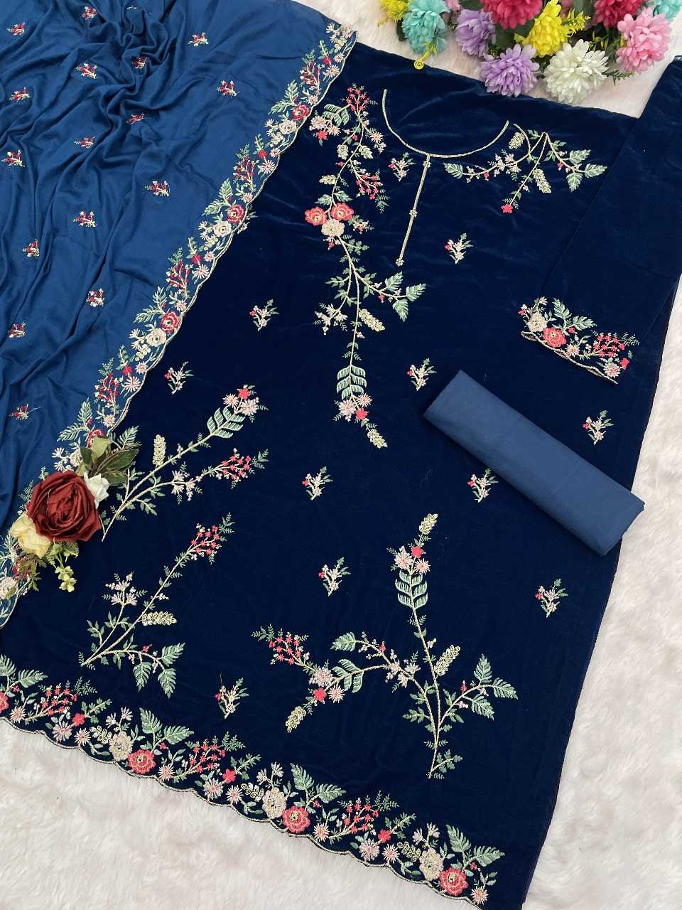 Ynf Velvet RIN236 1321 Kurti Islamic Clothing Wholesale Festive Kurtis Ethnic Kurtis Long Kurtis Manufacturer- Kapda Export