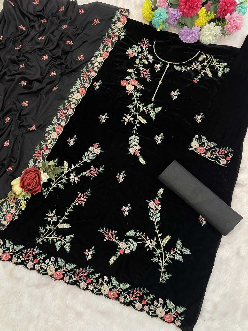 Ynf Velvet RIN236 1321 Kurti Islamic Clothing Wholesale Festive Kurtis Ethnic Kurtis Long Kurtis Manufacturer- Kapda Export