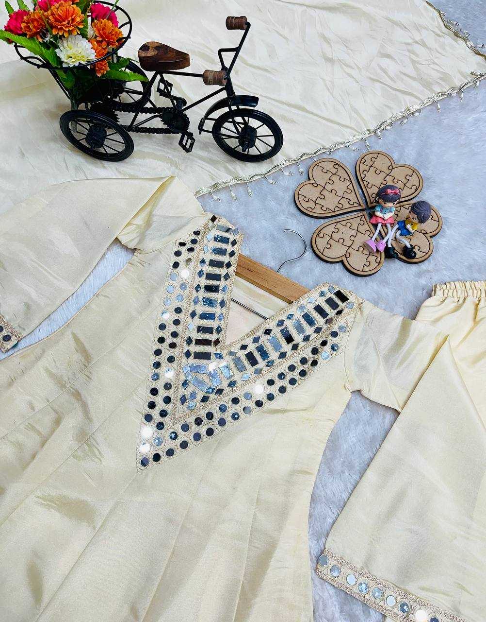 Ynf Zari Silk KESH415 235 Kids Wear Wholesale Girls Kurti Kids Traditional Outfits Kids Festive Wear Manufacturer- Kapda Export