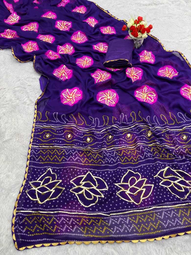 Ynf Art Silk KESH584 remen Sarees Wholesale Bandhani Bandhej Sarees Gota Work Saree Traditional Sarees Manufacturer- Kapda Export