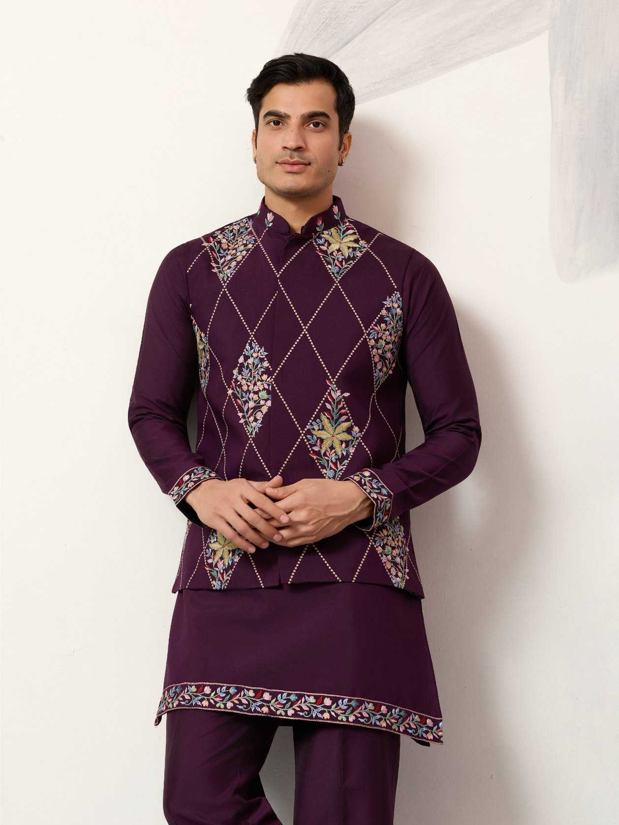Ynf Art Silk RIN202 SHUBHVASTRA RIVAAJ 21061 Mens Wear Wholesale Mens Kurtas Men Wedding kurta Designer Ethnic Set Manufacturer- Kapda Export