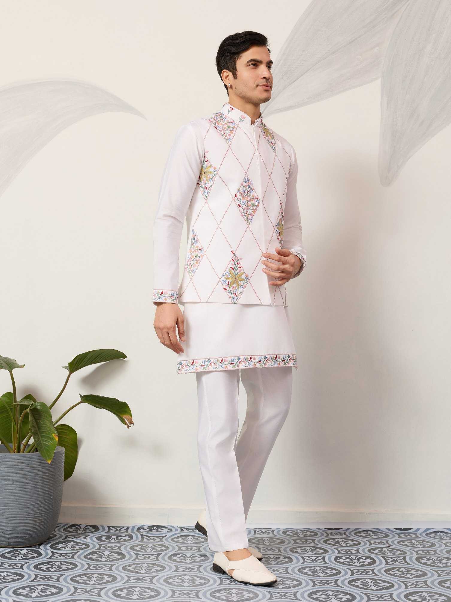 Ynf Art Silk RIN202 SHUBHVASTRA RIVAAJ 21061 Mens Wear Wholesale Mens Kurtas Men Wedding kurta Designer Ethnic Set Manufacturer- Kapda Export