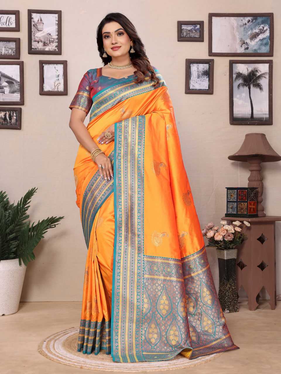 Ynf Banarasi Soft Silk KESH663 Fronx Sarees Wholesale Designer Sarees Zari Border Sarees Golden Sarees Manufacturer- Kapda Export