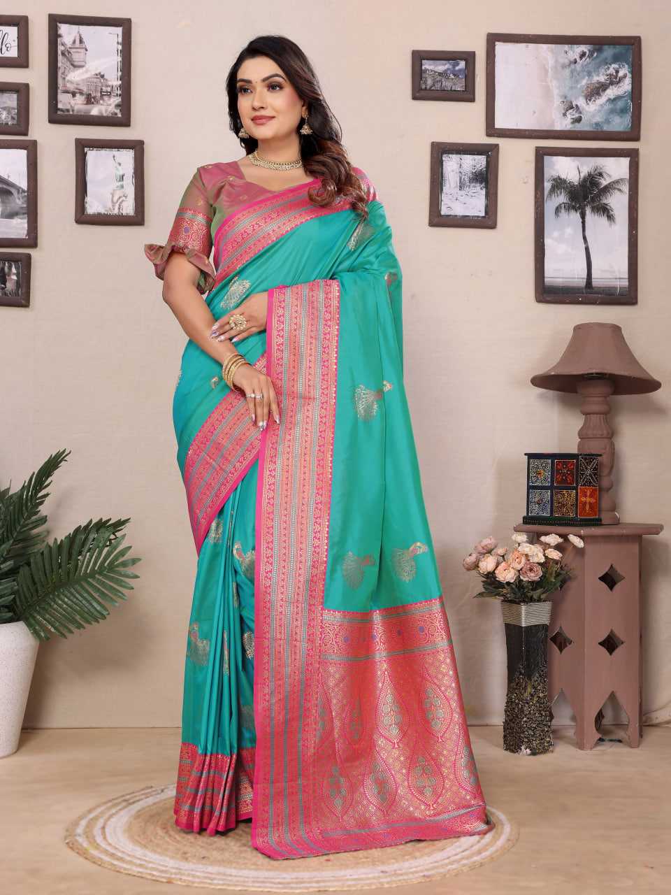 Ynf Banarasi Soft Silk KESH663 Fronx Sarees Wholesale Designer Sarees Zari Border Sarees Golden Sarees Manufacturer- Kapda Export